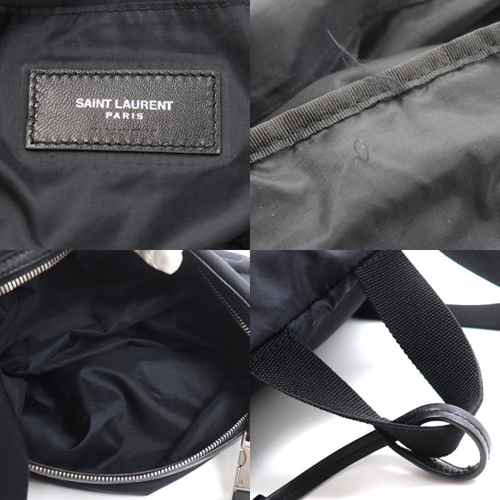 SAINT LAURENT サンローラン フォルダブル シティ リュック・デイパック ブラック 534974 ウエストポーチ ユニセックス【中古】