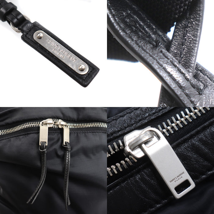 SAINT LAURENT サンローラン フォルダブル シティ リュック・デイパック ブラック 534974 ウエストポーチ ユニセックス【中古】