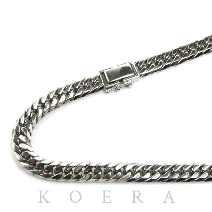 Pt850プラチナ ネックレス 喜平6面Wカット 70.6g 50cm メンズ【中古】