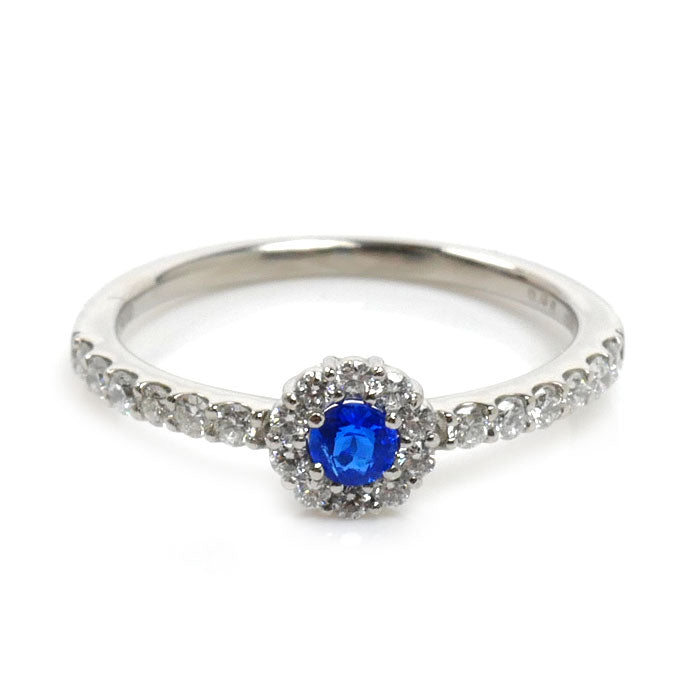Pt900プラチナ アウイナイト 0.08ct リング・指輪 ダイヤモンド0.23ct 8号 2.0g レディース【中古】