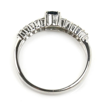 Pt900プラチナ リング・指輪 アレキサンドライト0.29ct ダイヤモンド0.30ct 8号 3.4g レディース【中古】