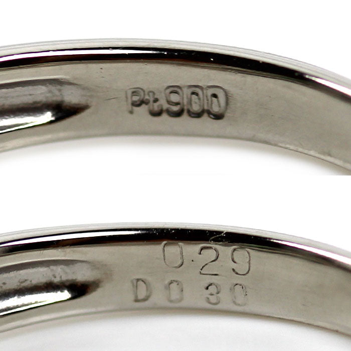 Pt900プラチナ リング・指輪 アレキサンドライト0.29ct ダイヤモンド0.30ct 8号 3.4g レディース【中古】