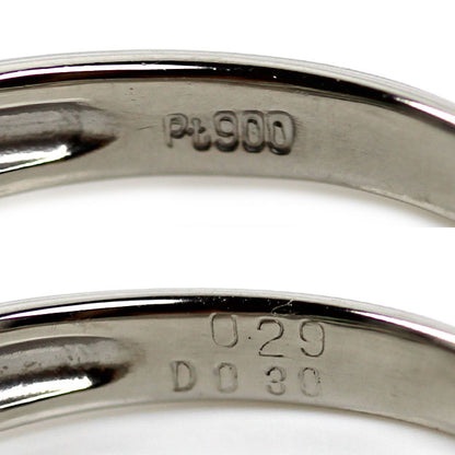 Pt900プラチナ リング・指輪 アレキサンドライト0.29ct ダイヤモンド0.30ct 8号 3.4g レディース【中古】