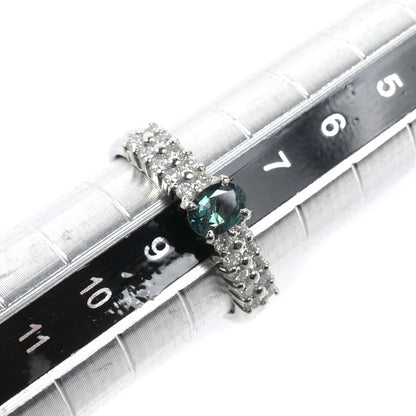 Pt900プラチナ リング・指輪 アレキサンドライト0.29ct ダイヤモンド0.30ct 8号 3.4g レディース【中古】