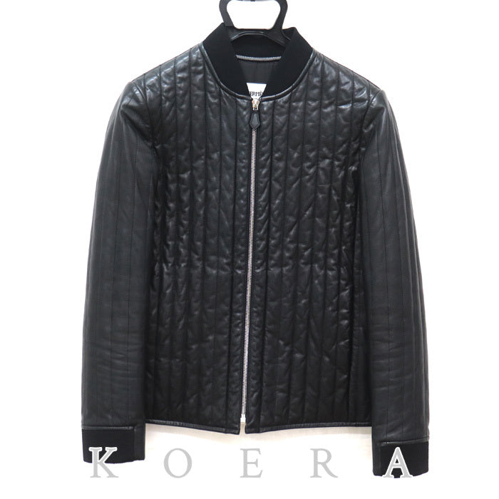 HERMES エルメス キルティングジャケット ブルゾン ブラック 34 レディース【中古】
