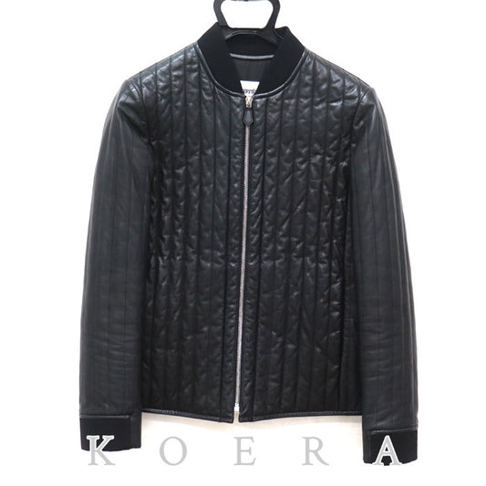 HERMES エルメス キルティングジャケット ブルゾン ブラック 34 レディース【中古】