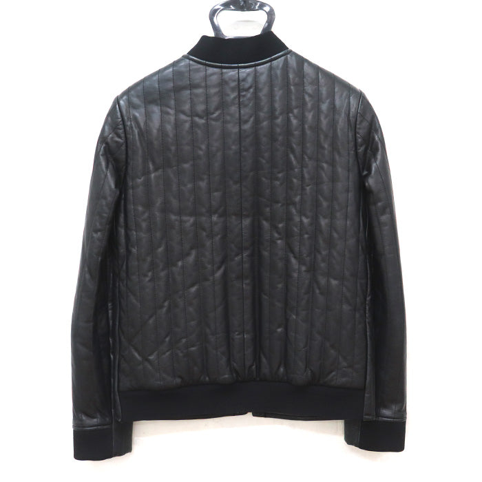 HERMES エルメス キルティングジャケット ブルゾン ブラック 34 レディース【中古】