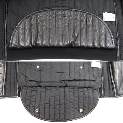 HERMES エルメス キルティングジャケット ブルゾン ブラック 34 レディース【中古】