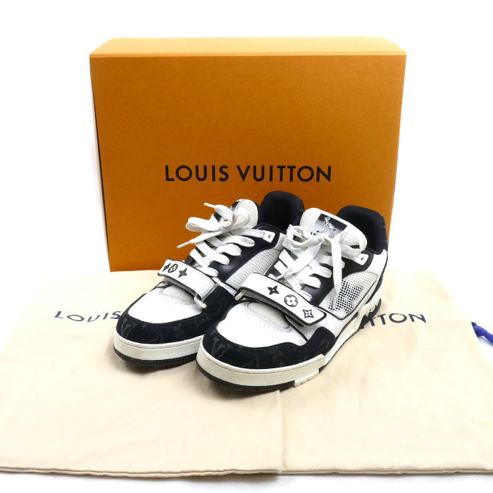 LOUIS VUITTON ルイ・ヴィトン LV トレイナー スニーカー ホワイト ブラック 1ABOD4 BM0274 
5 メンズ【中古】
