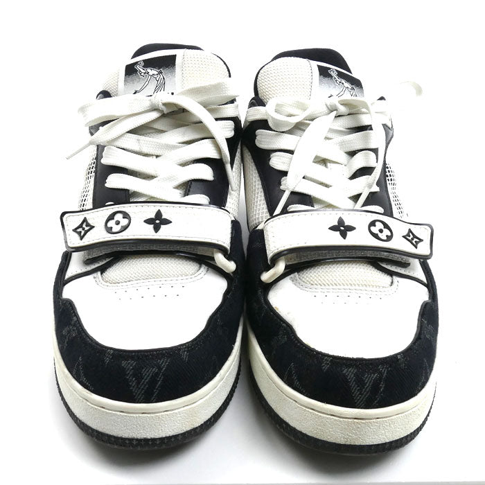 LOUIS VUITTON ルイ・ヴィトン LV トレイナー スニーカー ホワイト ブラック 1ABOD4 BM0274 
5 メンズ【中古】