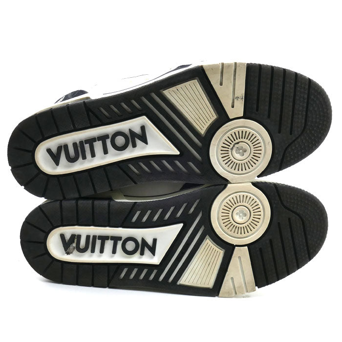 LOUIS VUITTON ルイ・ヴィトン LV トレイナー スニーカー ホワイト ブラック 1ABOD4 BM0274 
5 メンズ【中古】
