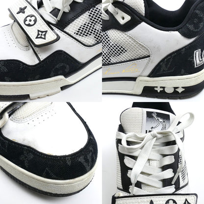 LOUIS VUITTON ルイ・ヴィトン LV トレイナー スニーカー ホワイト ブラック 1ABOD4 BM0274 
5 メンズ【中古】