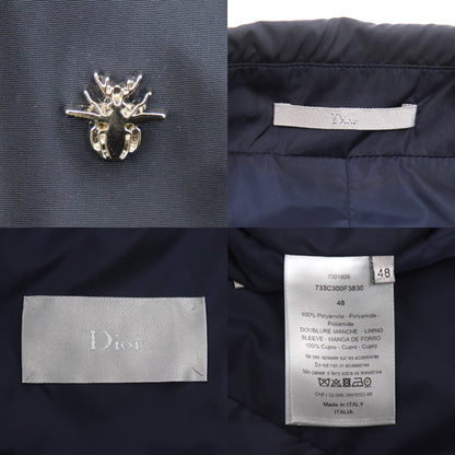 Dior ディオール ステンカラーコート ネイビー 733C300F3830 48 メンズ【中古】