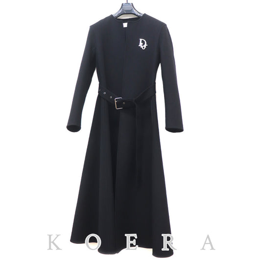 Dior ディオール ロングコート ブラック 410M19A0060 34 レディース【中古】