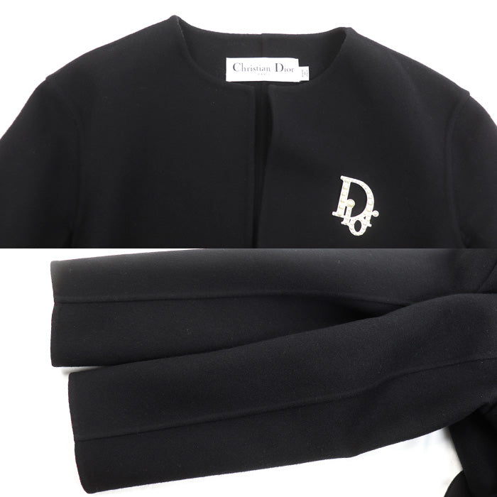 Dior ディオール ロングコート ブラック 410M19A0060 38 レディース【中古】
