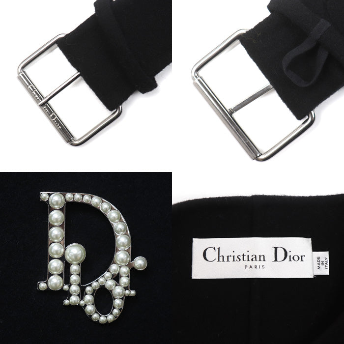 Dior ディオール ロングコート ブラック 410M19A0060 38 レディース【中古】