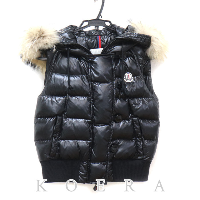MONCLER モンクレール TARN GILET ダウンベスト ブラック 220934830225 レディース【中古】