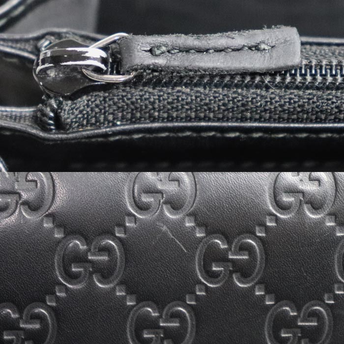 GUCCI グッチ グッチシマ シグネチャー ジップアラウンド ウォレット 長財布 ラウンドファスナー ブラック 307987 ユニセックス【中古】