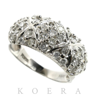 Pt900プラチナ リング・指輪 ダイヤモンド1.00ct 8.5号 5.1g レディース【中古】