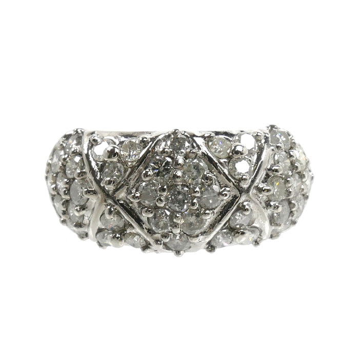 Pt900プラチナ リング・指輪 ダイヤモンド1.00ct 8.5号 5.1g レディース【中古】