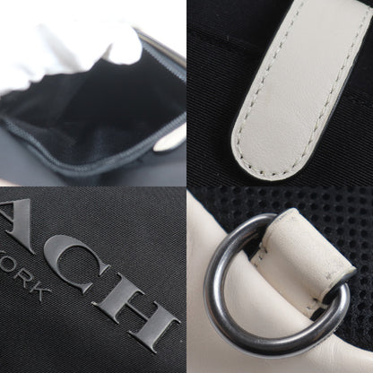 COACH コーチ チャールズ ボディバッグ オフホワイト/ブラック F59320 アウトレット【中古】