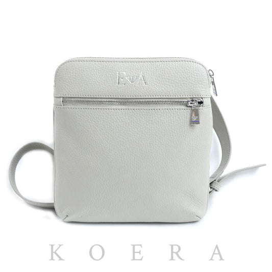 Emporio Armani エンポリオ・アルマーニ スモール フラット ショルダーバッグ グレー Y4M185 メンズ【中古】【美品】