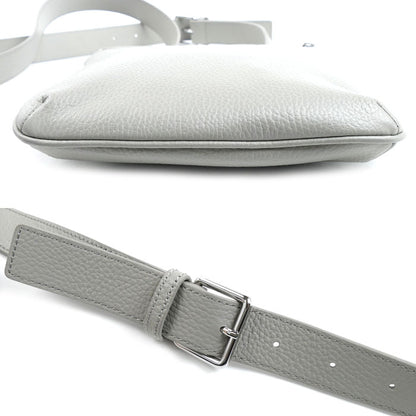 Emporio Armani エンポリオ・アルマーニ スモール フラット ショルダーバッグ グレー Y4M185 メンズ【中古】【美品】