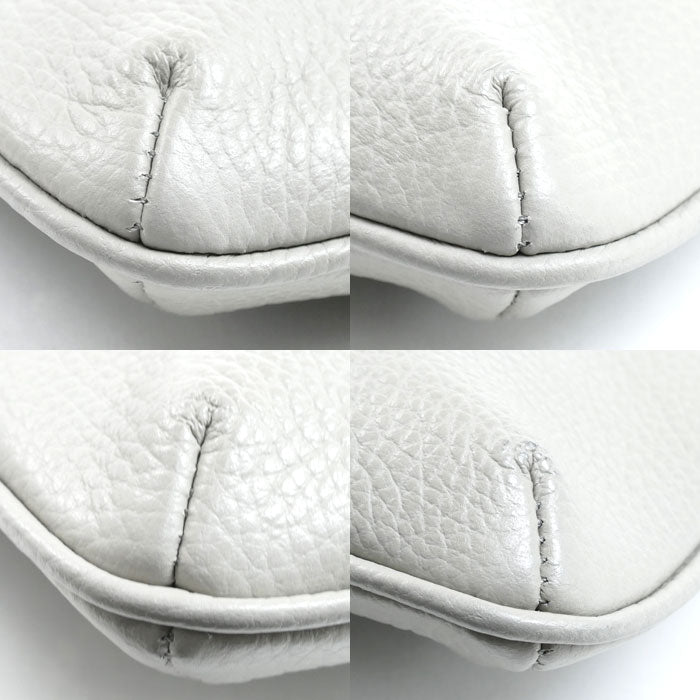 Emporio Armani エンポリオ・アルマーニ スモール フラット ショルダーバッグ グレー Y4M185 メンズ【中古】【美品】