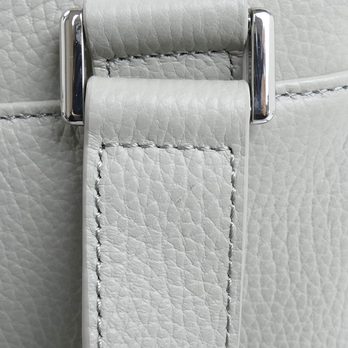 Emporio Armani エンポリオ・アルマーニ スモール フラット ショルダーバッグ グレー Y4M185 メンズ【中古】【美品】