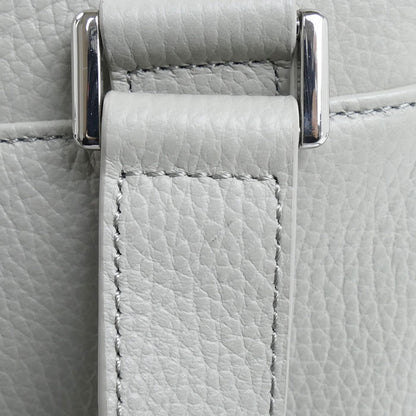 Emporio Armani エンポリオ・アルマーニ スモール フラット ショルダーバッグ グレー Y4M185 メンズ【中古】【美品】