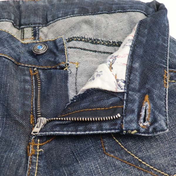 BONAVENTURE ボナベンチャー ローライズ ブーツカット デニムパンツ ブルー 91555 
24 レディース【中古】【美品】