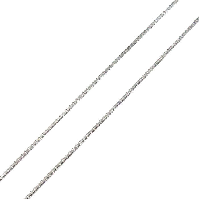 Pt900 Pt850 プラチナ ベネチアチェーン 3Pダイヤ ネックレス ダイヤモンド0.501ct 3.7g ～44.5cm フリーチェーン レディース【中古】