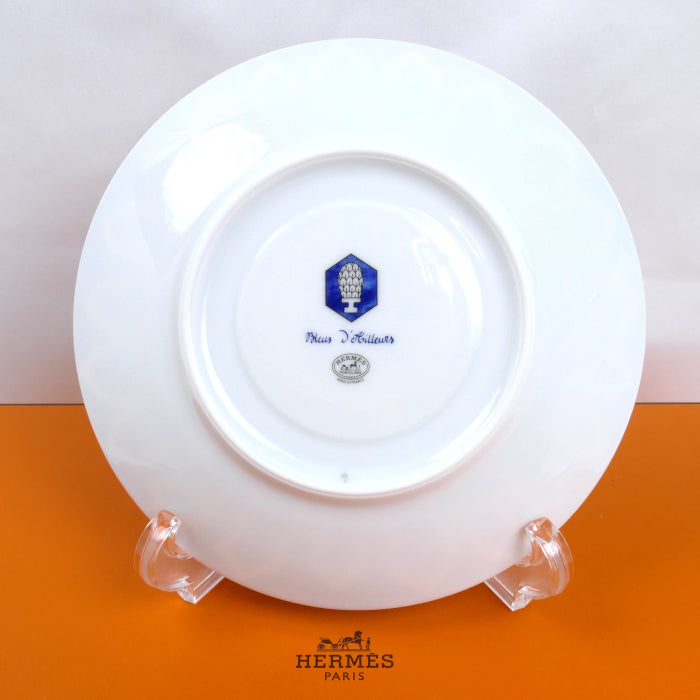 HERMES エルメス ブルーダイユール カップ&ソーサー 2客セット 食器【未使用】【買取品】