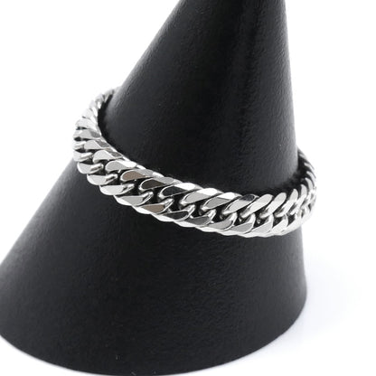 Pt850プラチナ 6面W リング・指輪 18号 3.0g メンズ【中古】