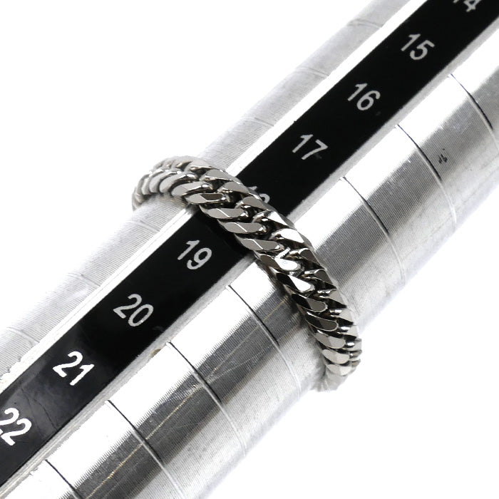 Pt850プラチナ 6面W リング・指輪 18号 3.0g メンズ【中古】