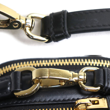 PRADA プラダ オデット レザー ミニバッグ 2Wayショルダーバッグ ブラック 1BH203 ASK F0002 IC レディース【中古】