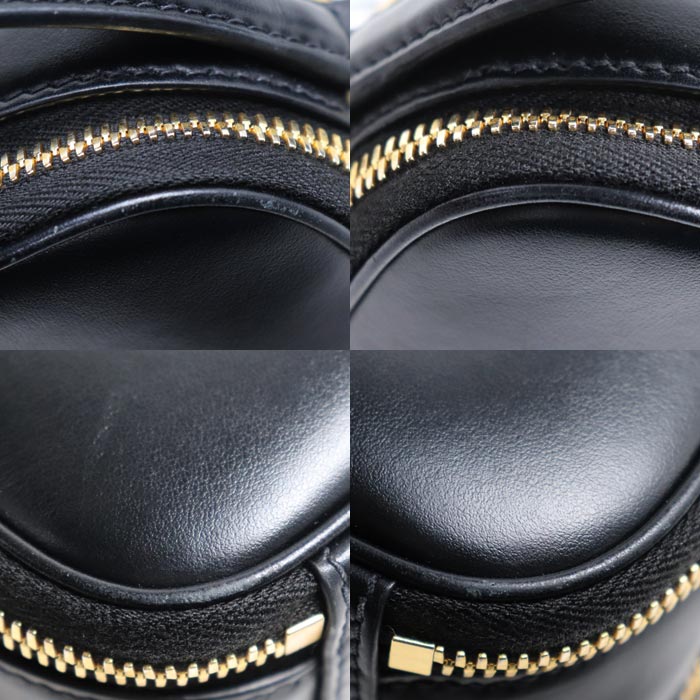 PRADA プラダ オデット レザー ミニバッグ 2Wayショルダーバッグ ブラック 1BH203 ASK F0002 IC レディース【中古】