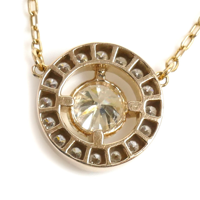 VERITE ベリテ K18YG イエローゴールド ネックレス ダイヤモンド0.535ct/0.23ct 2.7g 43cm レディース【中古】