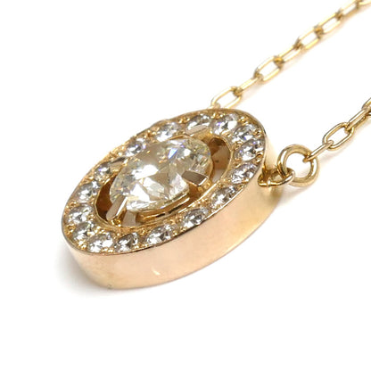 VERITE ベリテ K18YG イエローゴールド ネックレス ダイヤモンド0.535ct/0.23ct 2.7g 43cm レディース【中古】