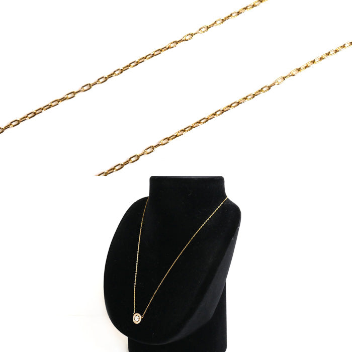 VERITE ベリテ K18YG イエローゴールド ネックレス ダイヤモンド0.535ct/0.23ct 2.7g 43cm レディース【中古】