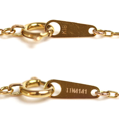 VERITE ベリテ K18YG イエローゴールド ネックレス ダイヤモンド0.535ct/0.23ct 2.7g 43cm レディース【中古】