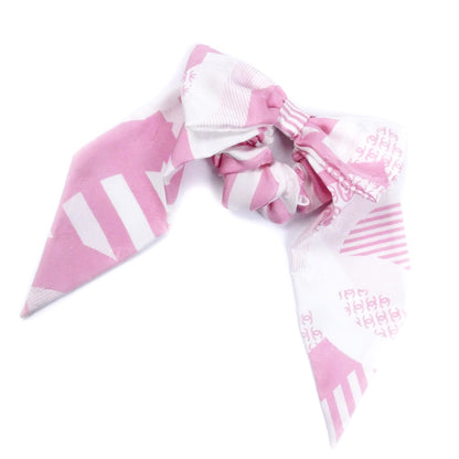 CHANEL シャネル シルク リボン ココマーク ヘアアクセサリー シュシュ レディース【中古】【美品】