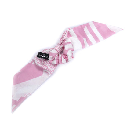 CHANEL シャネル シルク リボン ココマーク ヘアアクセサリー シュシュ レディース【中古】【美品】