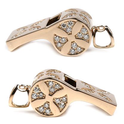 ゆきざき K18PG ピンクゴールド YOBIKO ヨビコ ホイッスル ペンダントトップ W31292.12.22.5 ダイヤモンド0.75ct 11.0g ユニセックス【中古】