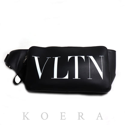 VALENTINO ヴァレンティノ VLTNロゴ ボディバッグ ブラック 2Y2B0719WJW メンズ【中古】