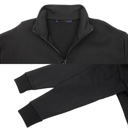 LOUIS VUITTON ルイ・ヴィトン モノグラム ジップアップジャケット ブルゾン ブラック RM202Q XHM HJY45W VCCM09 S メンズ【中古】