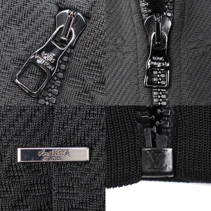 LOUIS VUITTON ルイ・ヴィトン モノグラム ジップアップジャケット ブルゾン ブラック RM202Q XHM HJY45W VCCM09 S メンズ【中古】
