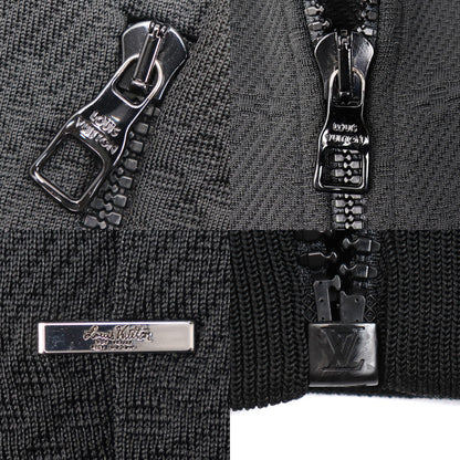 LOUIS VUITTON ルイ・ヴィトン モノグラム ジップアップジャケット ブルゾン ブラック RM202Q XHM HJY45W VCCM09 S メンズ【中古】