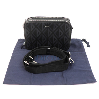 Dior ディオール CDダイヤモンド ショルダーバッグ ブラック 2ESBC119DC メンズ【中古】