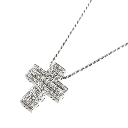 Damiani ダミアーニ K18WG ホワイトゴールド ベルエポック ダイヤ ネックレス ダイヤモンド 9.4g 39/43cm レディース【中古】【美品】